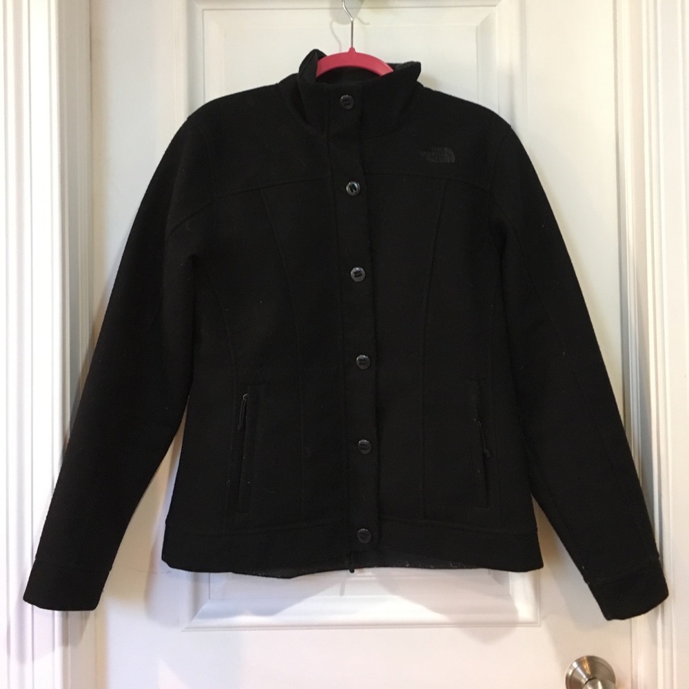 North Face Black Zip-up/Button Jacket